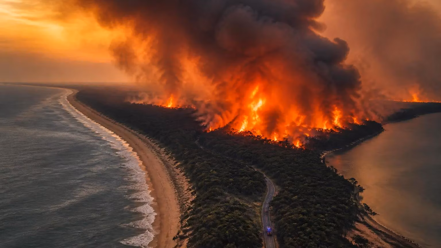 Incendie de Saumos, presqu'île du Cap Ferret et route unique : ce que l'IA sait déjà faire pour anticiper les feux et l'évacuation (juillet 2026)